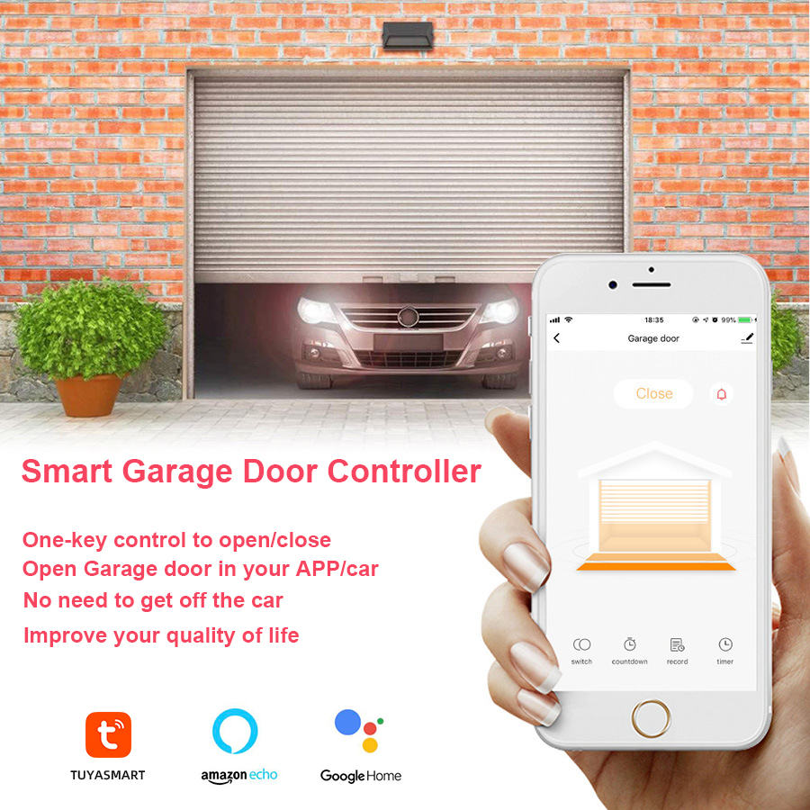 wifi smart garage door control